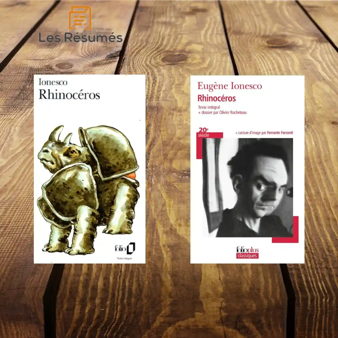 Page de couvertures du Rhinocéros d'Eugène Ionesco.