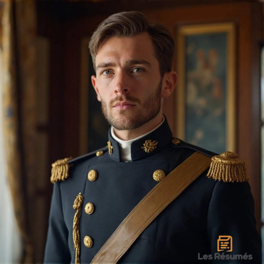 Photo de l'officier prussien qui tente de violer Boule de Suif dans la nouvelle de Maupassant.