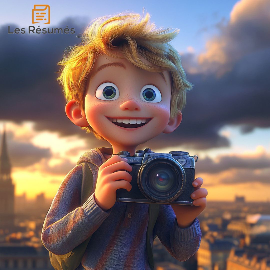 Illustration du jeune frère de Matthew qui, sans le savoir, va déclencher une photo qui tue et exposer Londres à l'entité maléfique. 