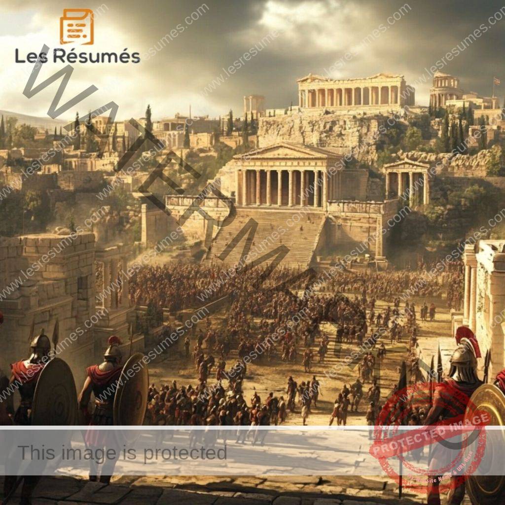 Image symbolisant la grandeur d'Athènes au 5ème siècle après J-C. 