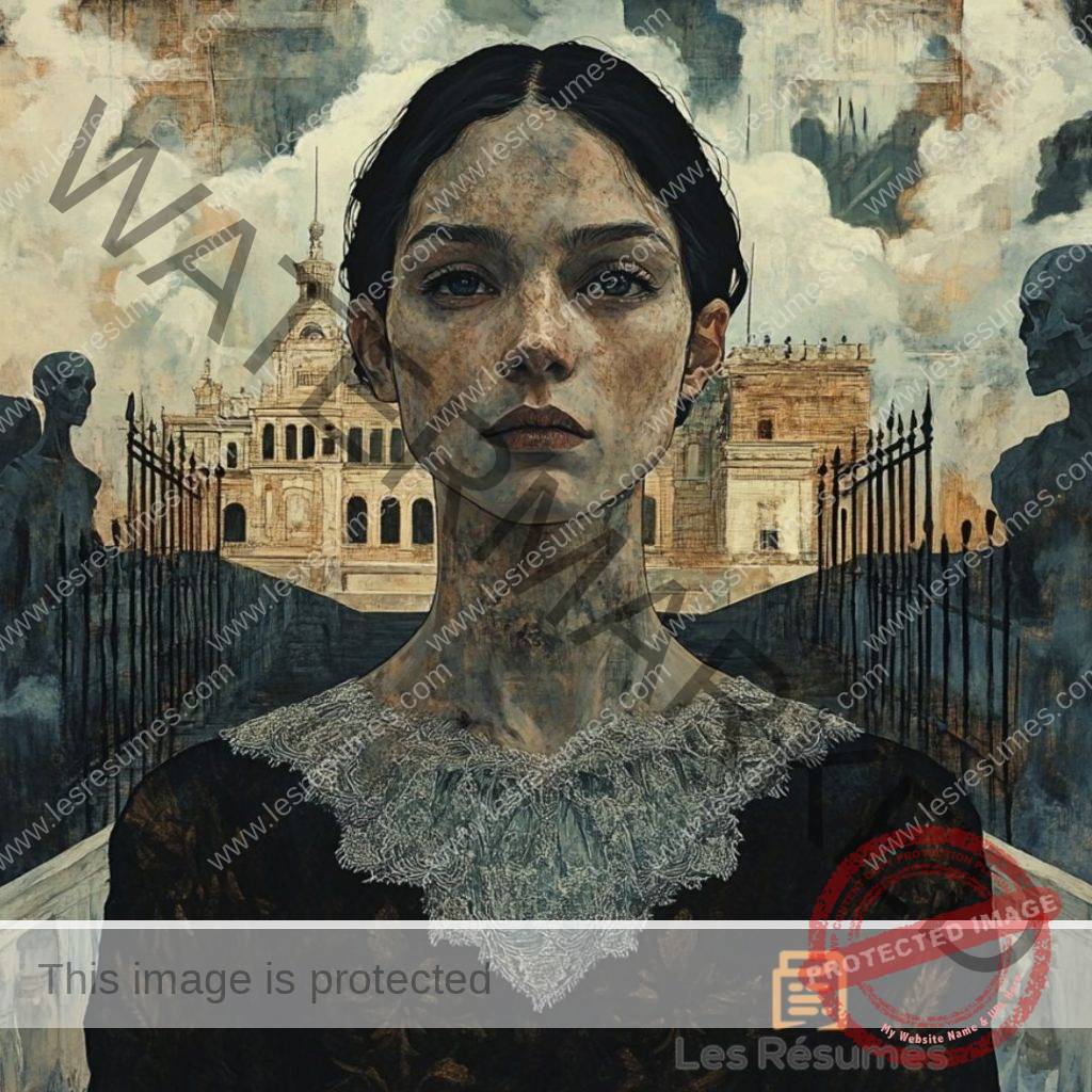 Illustration symbolisant Antigone de manière imagée et artistique. 