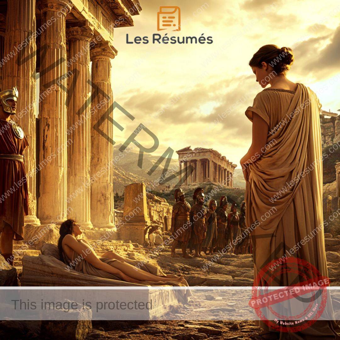 Illustration représentant le contexte historique de notre résumé d'Antigone. 