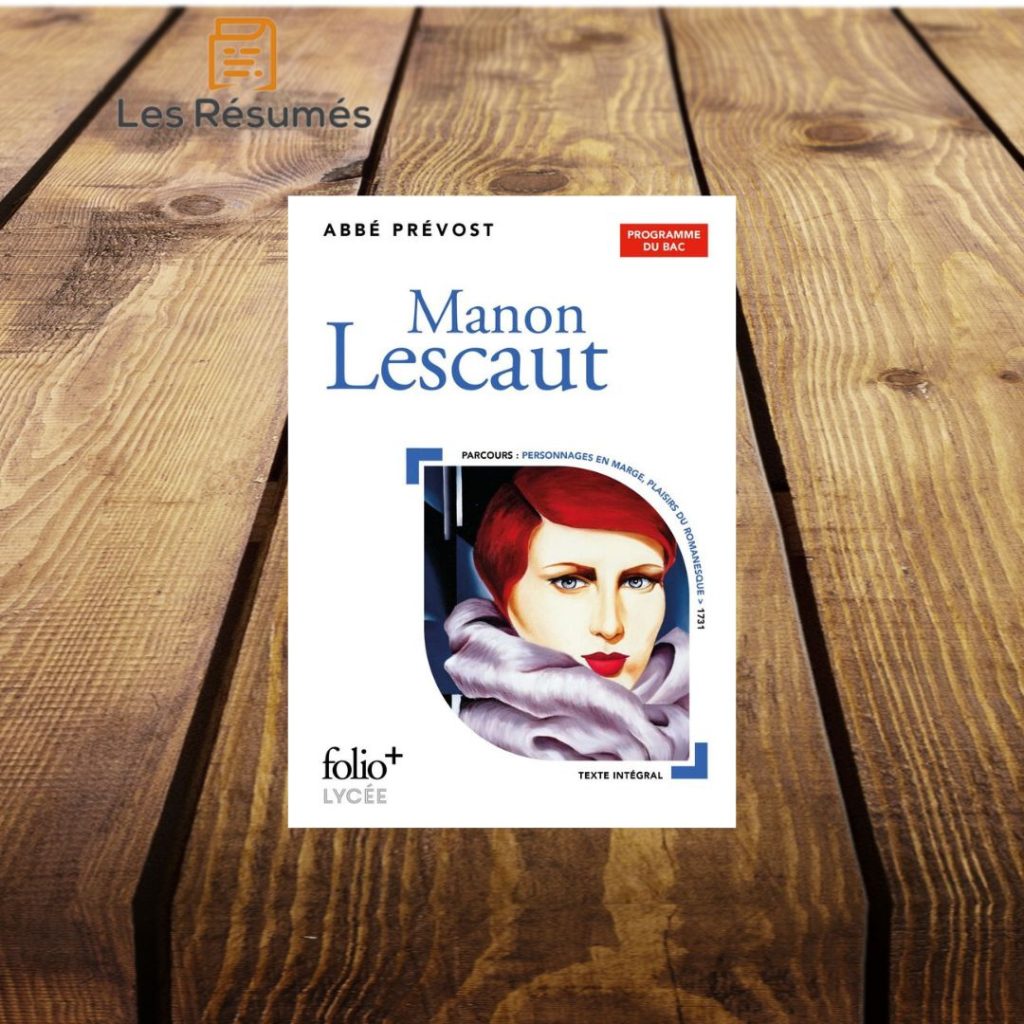 Page de garde de Manon Lescaut de L'Abbé Prévost.