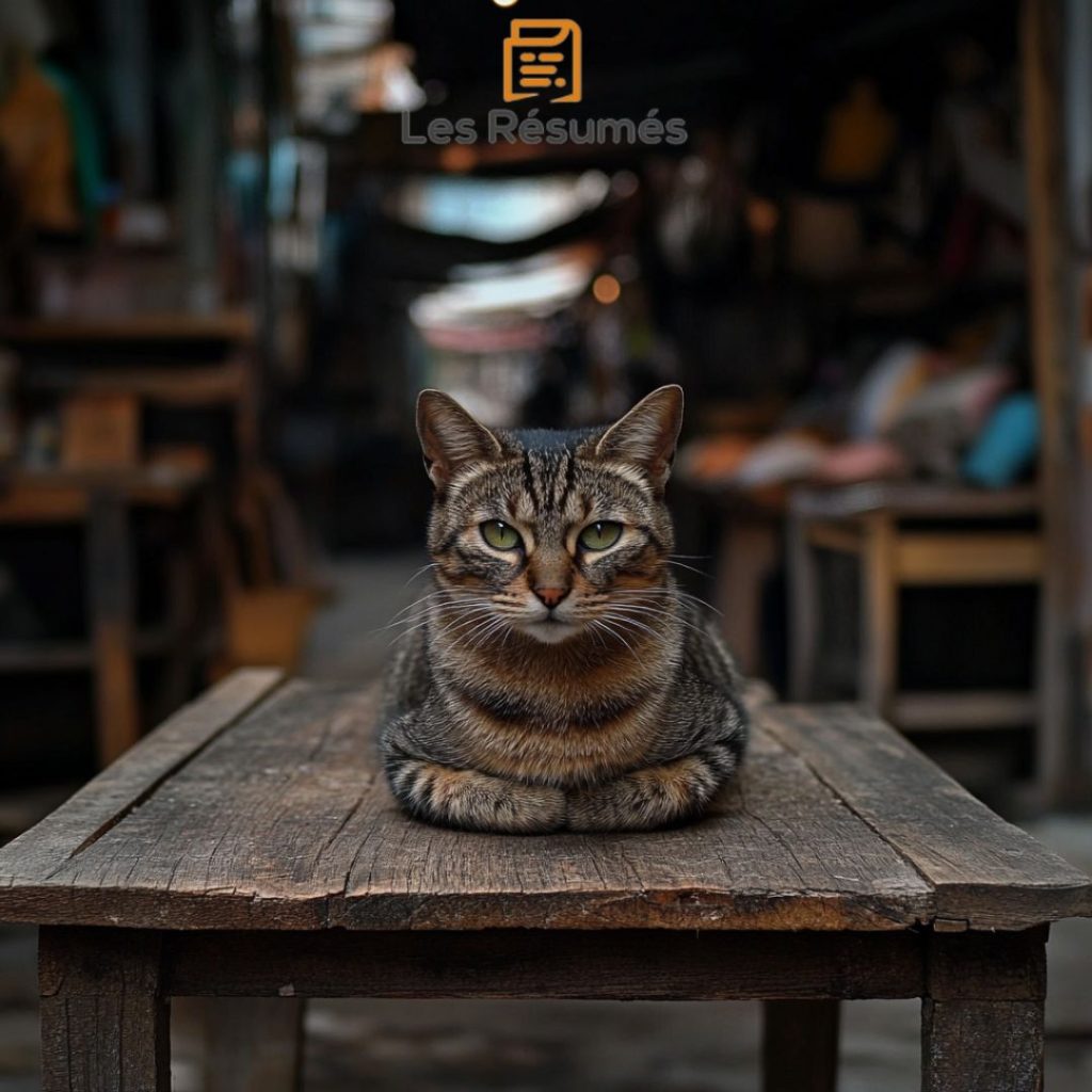 Photo de François, le chat qui incarne le témoin muet. 