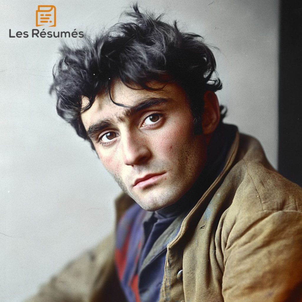 Photographie de Claude Lantier, un peintre, qui expose l'idée de la théorie des Gras et des Maigres à Florent. 