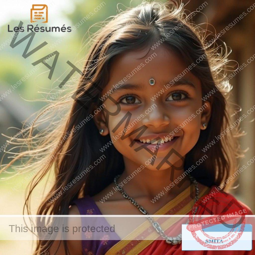 Photo de Lalita, la fille de Smita. 