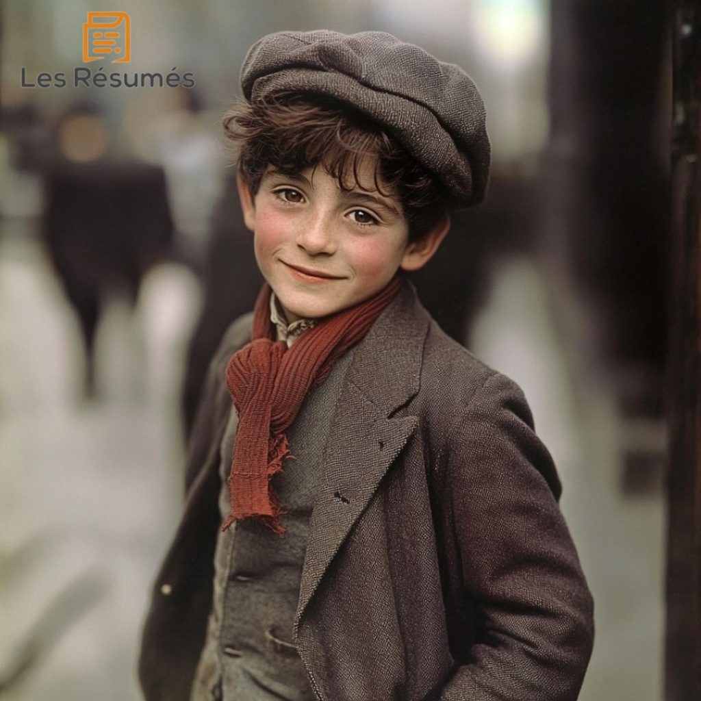 Photographie de Gavroche dans Les Misérables. 