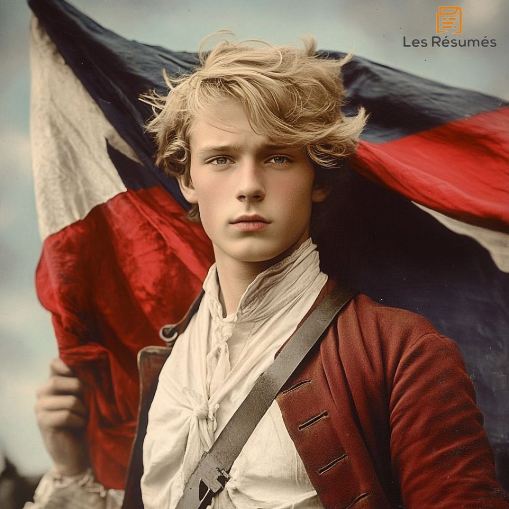 Photographie d'Enjolras dans Les Misérables. 