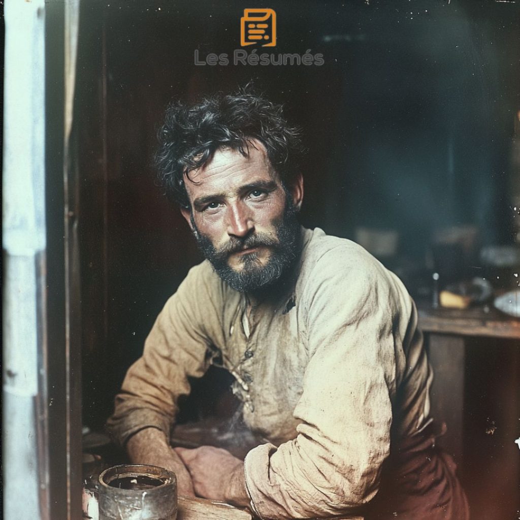 Photographie de M. Thénardier, le père d'Eponine, d'Azelma et de Gavroche, qui exploite Cosette dans son auberge. 