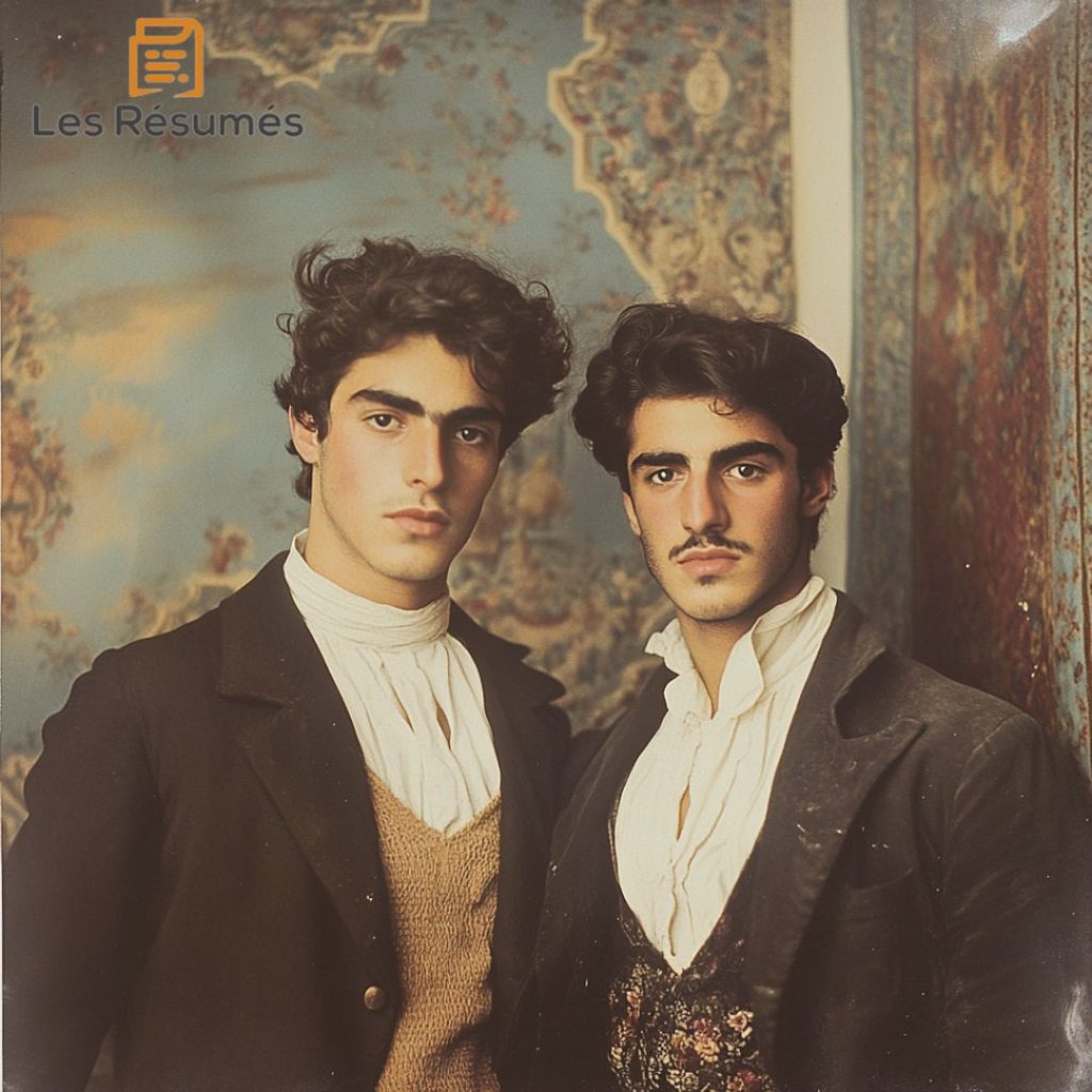 Photo des deux amis de Théodore. 