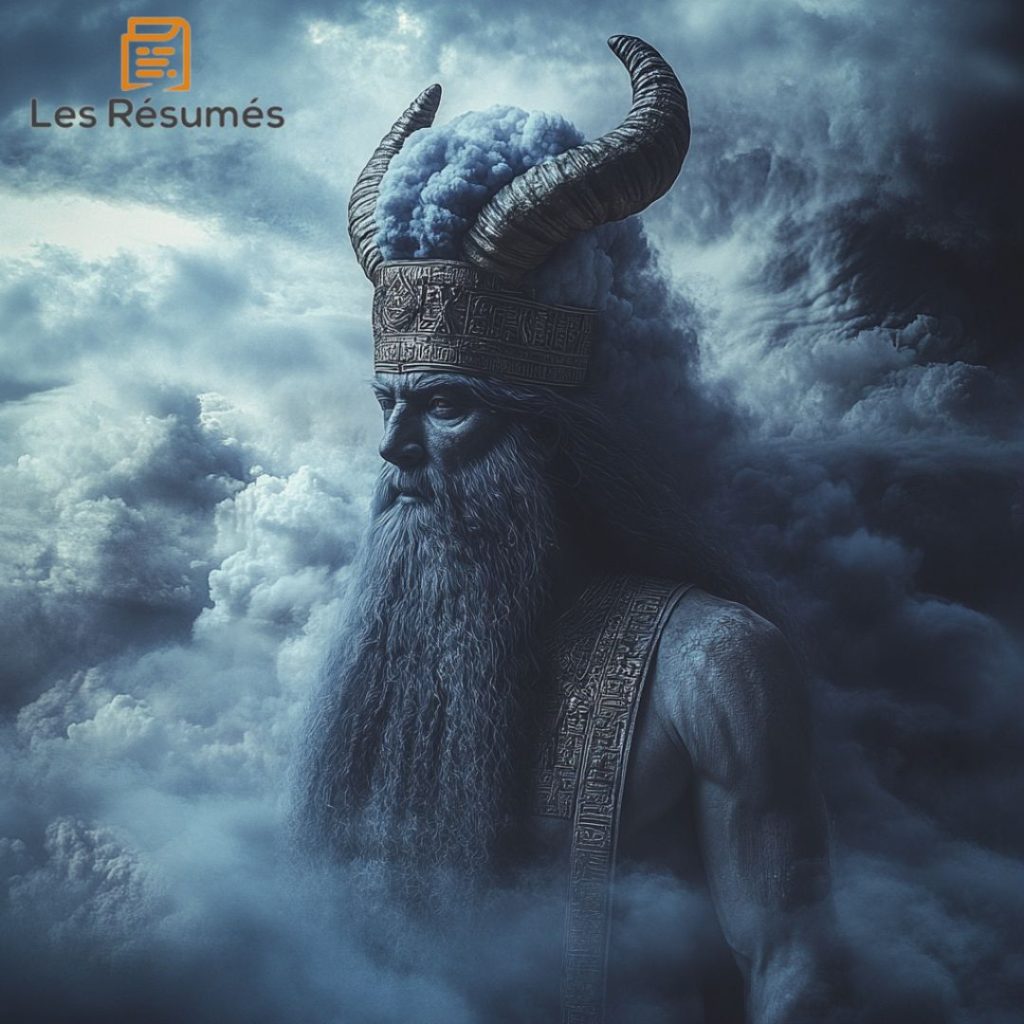 Photographie de Enlil, le dieu responsable du déluge dans la mythologie mésopotamienne.