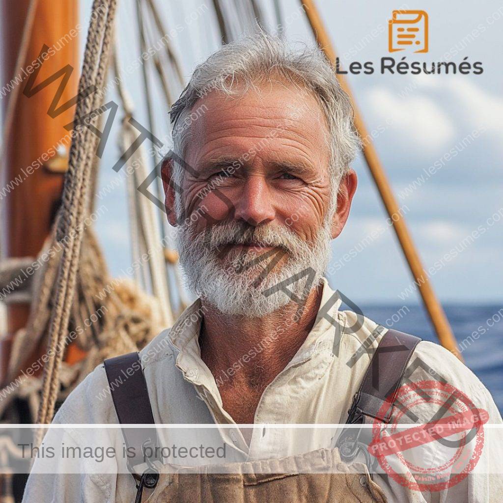 Photo du capitaine Tolgom qui est obligé de séjourner sur l'île inexistante. 