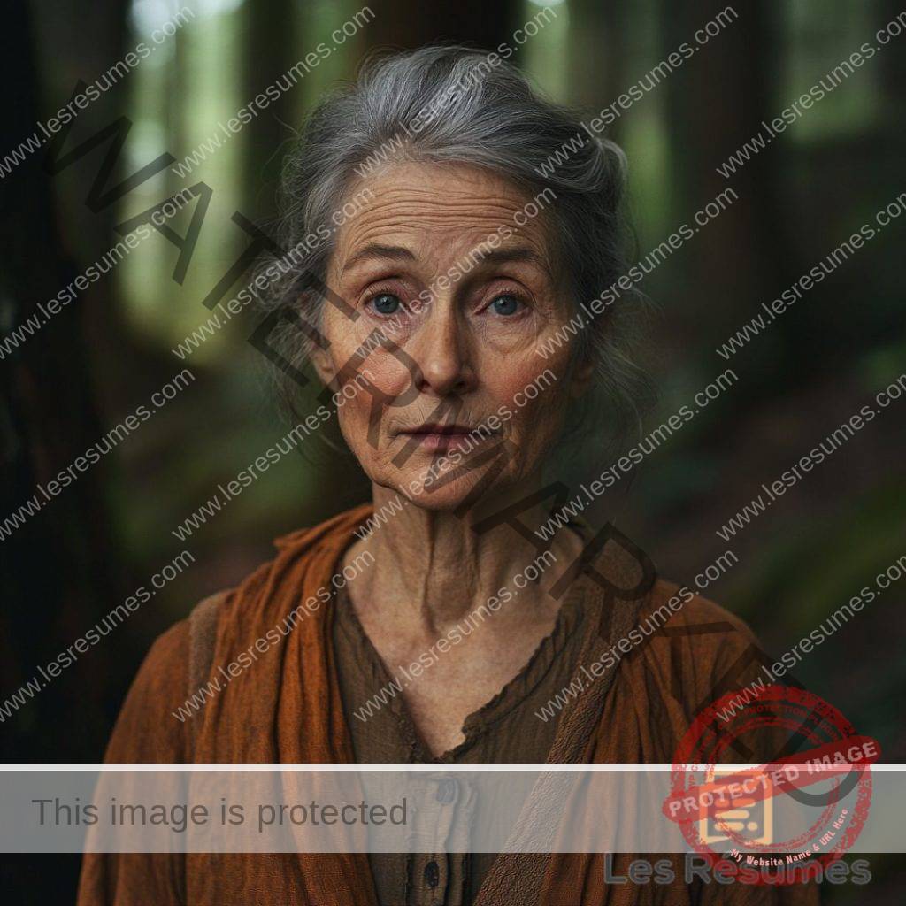 Photo de Marie, la femme avec laquelle Tomek traverse la forêt de l'oubli. 