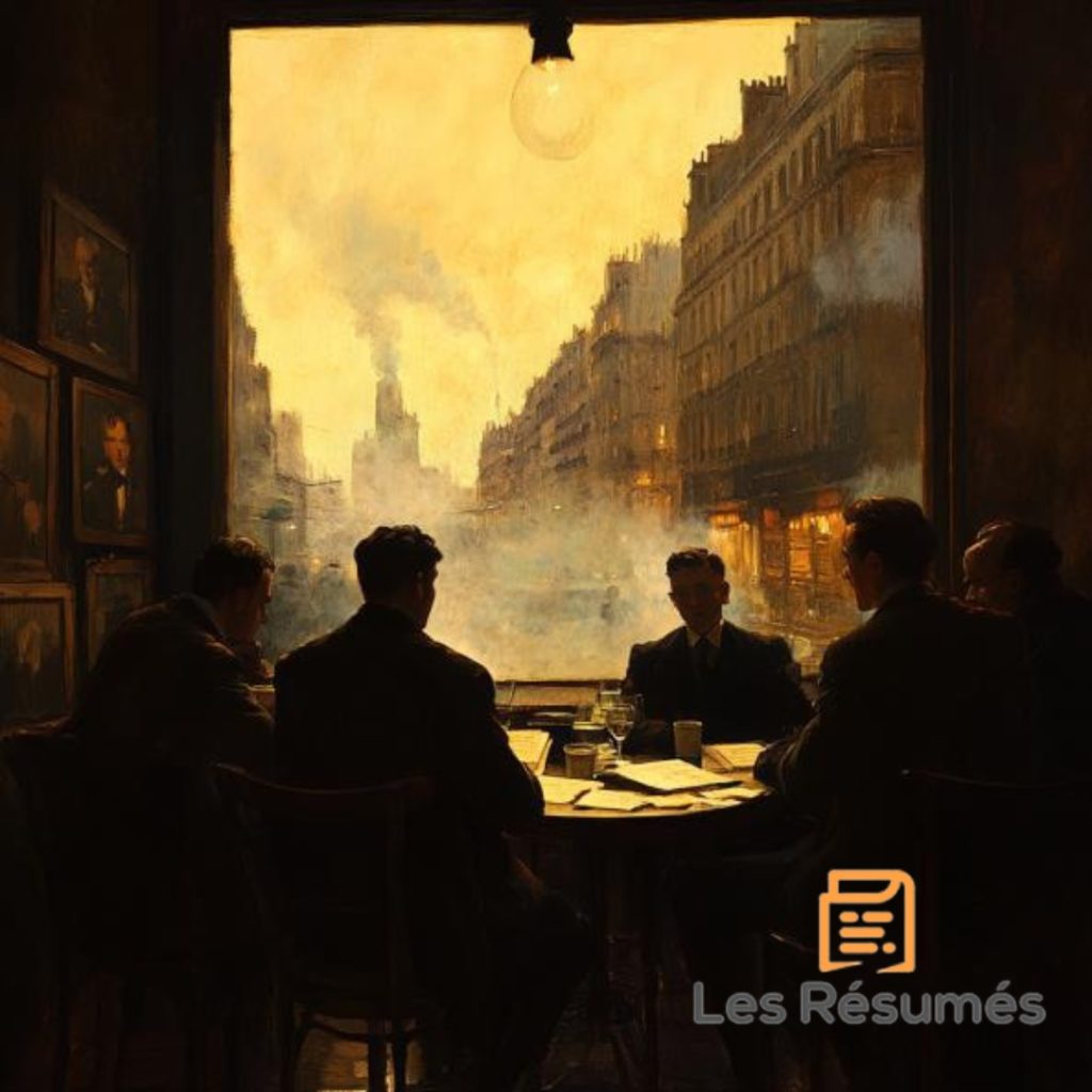 Illustration représentant la Génération Perdue de la littérature du 20ème siècle