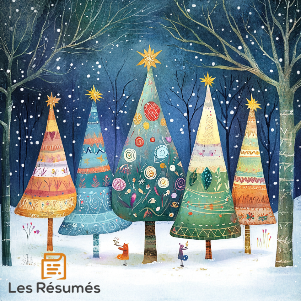 Présentation des personnages de La robe de Noël de Satomi Ichikawa réalisée par Les Résumés 
