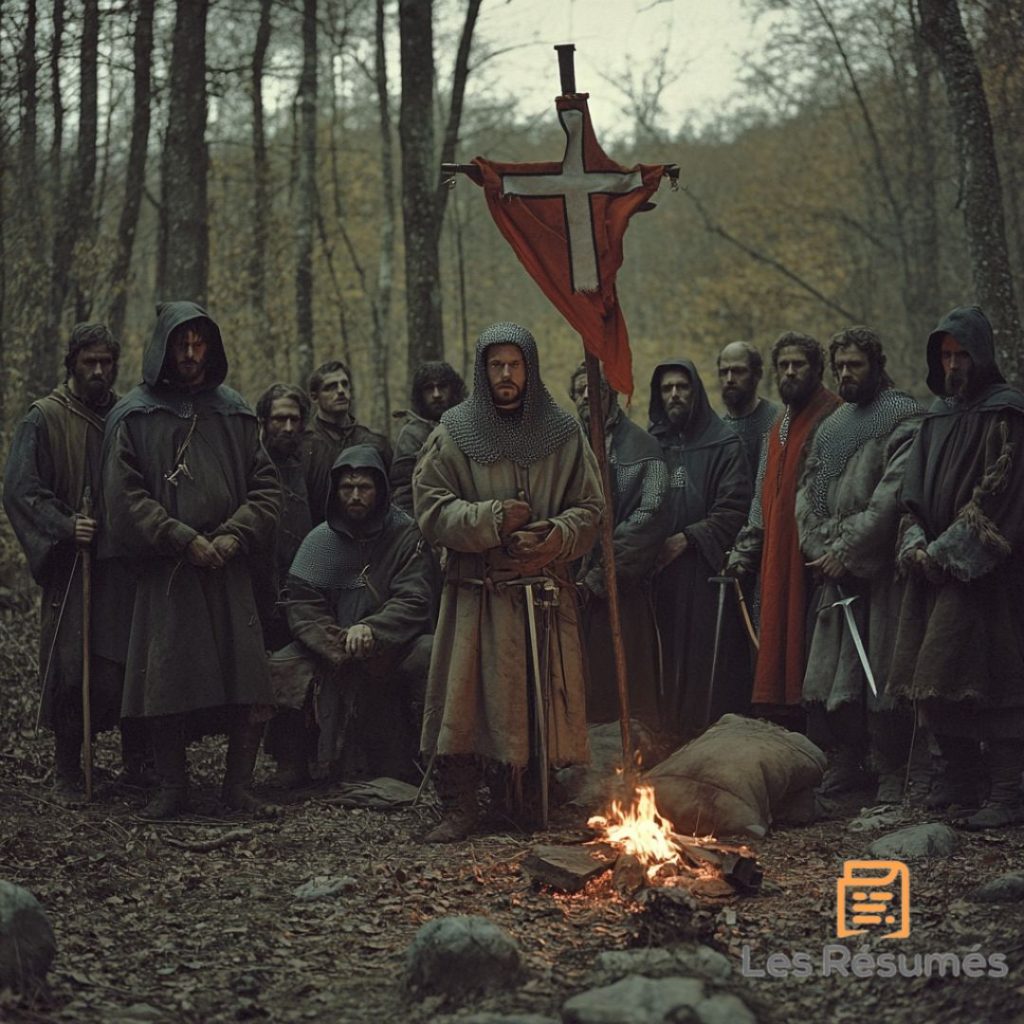 Quelques membres de la Les Compagnons de la Sainte Croix qui ont accepté de se faire prendre en photo. 