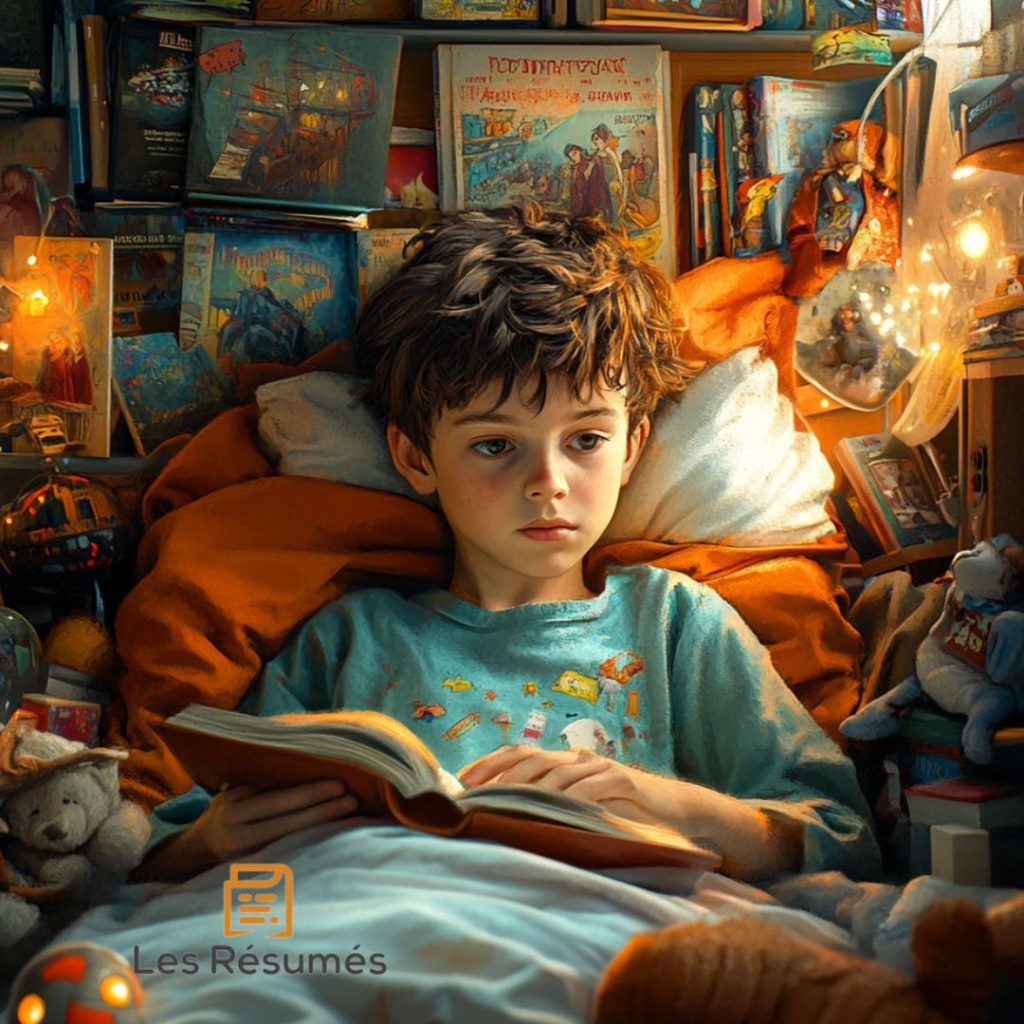 Photographie du petit garçon malade dans La fée du Sureau de Hans Christian Andersen.