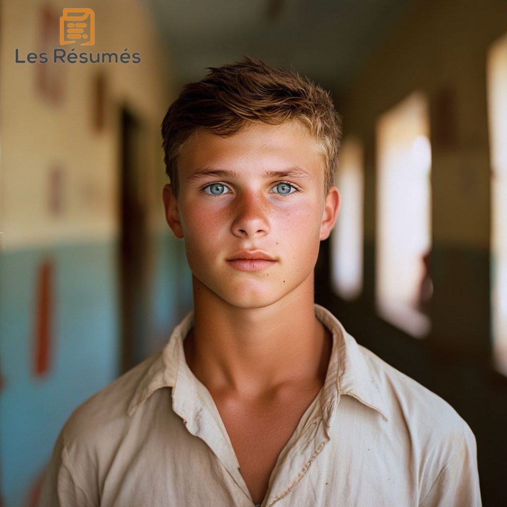 Photo de Thomas dans La vie à reculons de Gudule. 