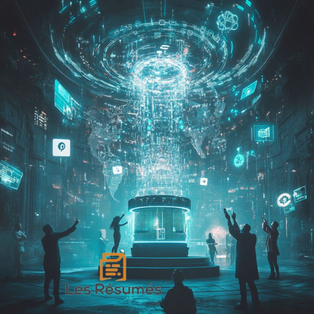 Une représentation futuriste d'un conseil, évoquant la convoitise des trésors modernes sur la Terre du Milieu.