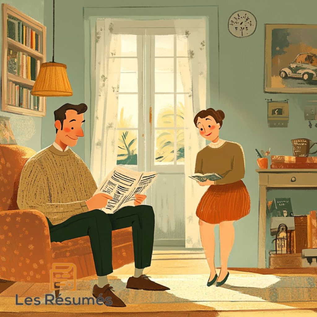 Dessin des parents du petit Nicolas.