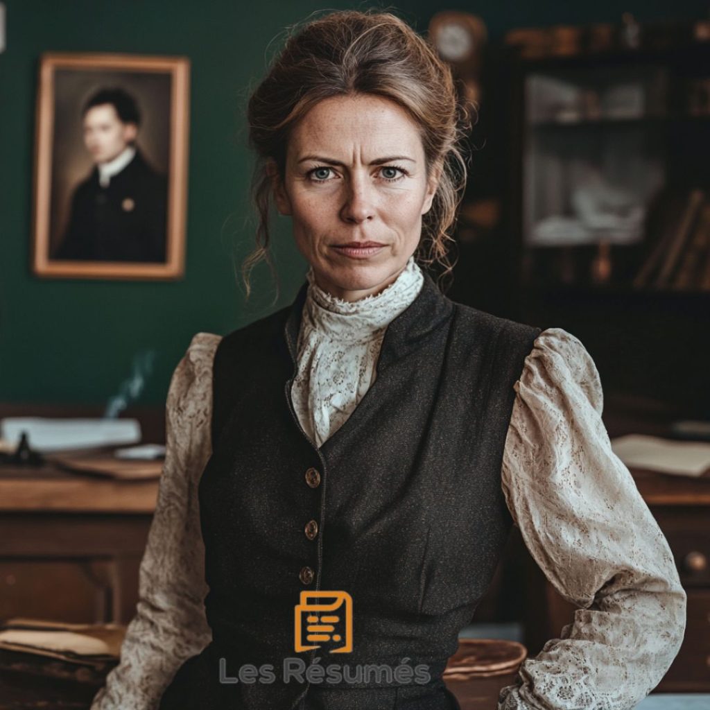 Photographie de Zoé Ivanovna, l'institutrice de Youri et de Sonia. 