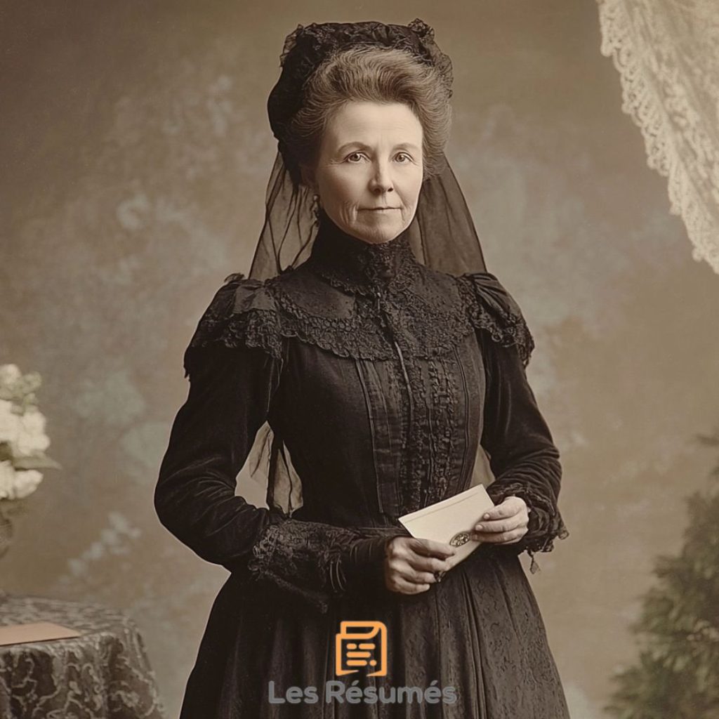Photographie de la veuve dénonciatrice. 