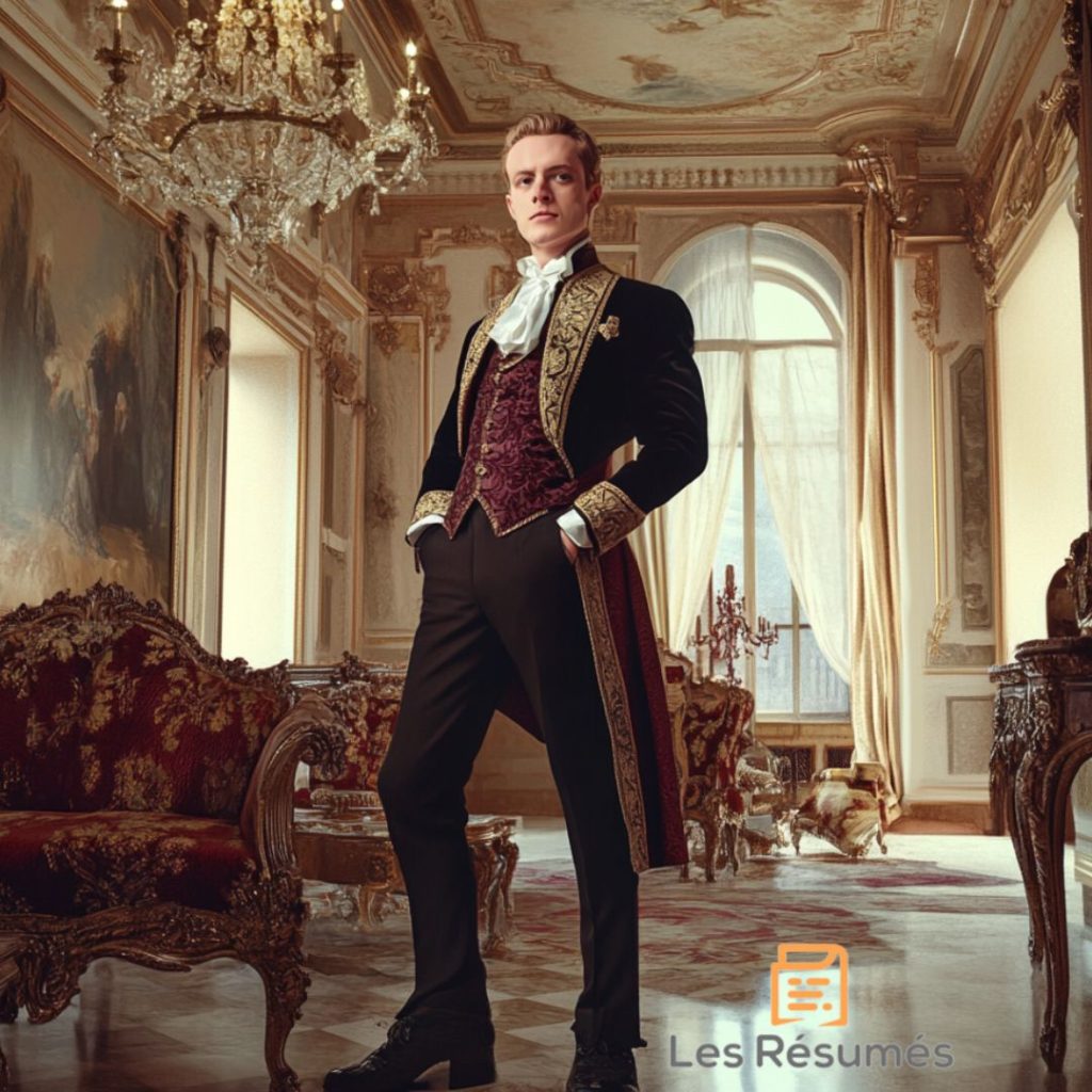Photographie de l'homme d'origine noble. 
