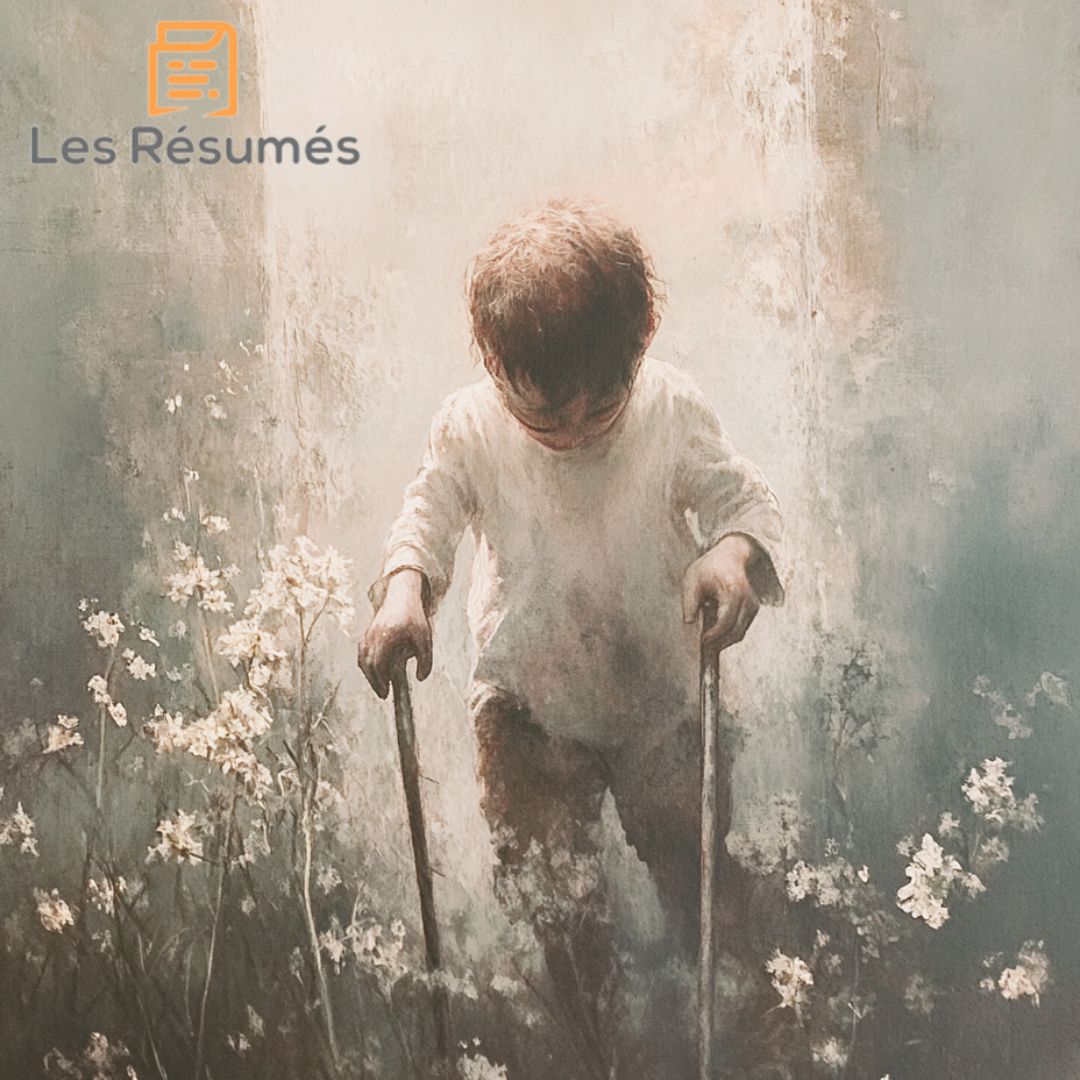 Illustration de l'enfant malade dans L'Ange d'Andersen. 
