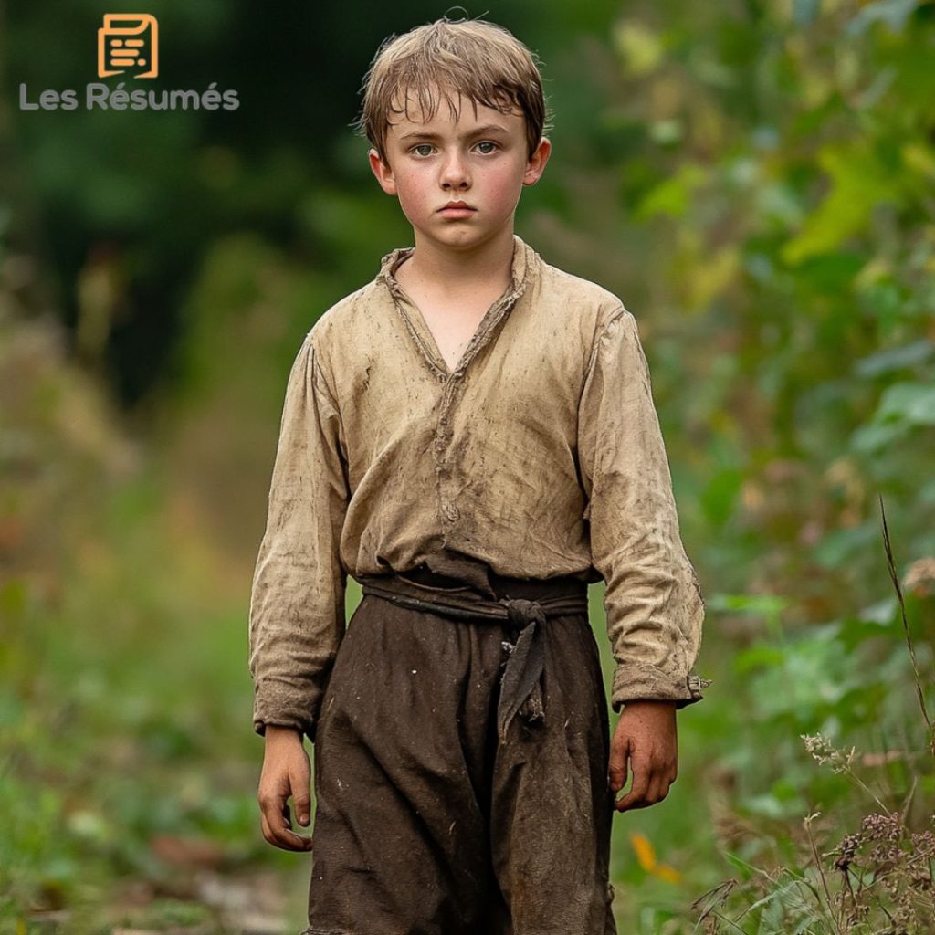 Photo du garçon pauvre qui finit par rejoindre le fils du roi. 