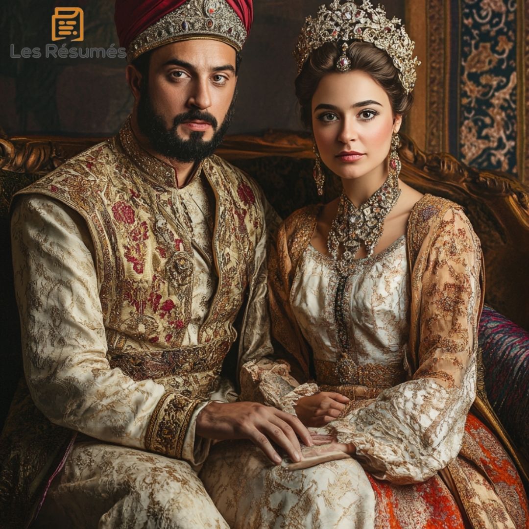 Photo du roi et de la reine turque. 