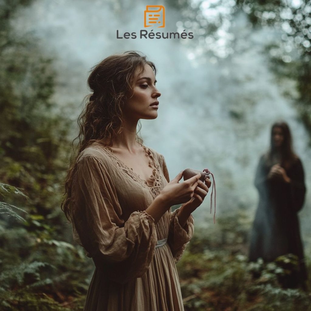 Photographie de la mère adoptive de la petite Poucette qui prie pour avoir un enfant. 