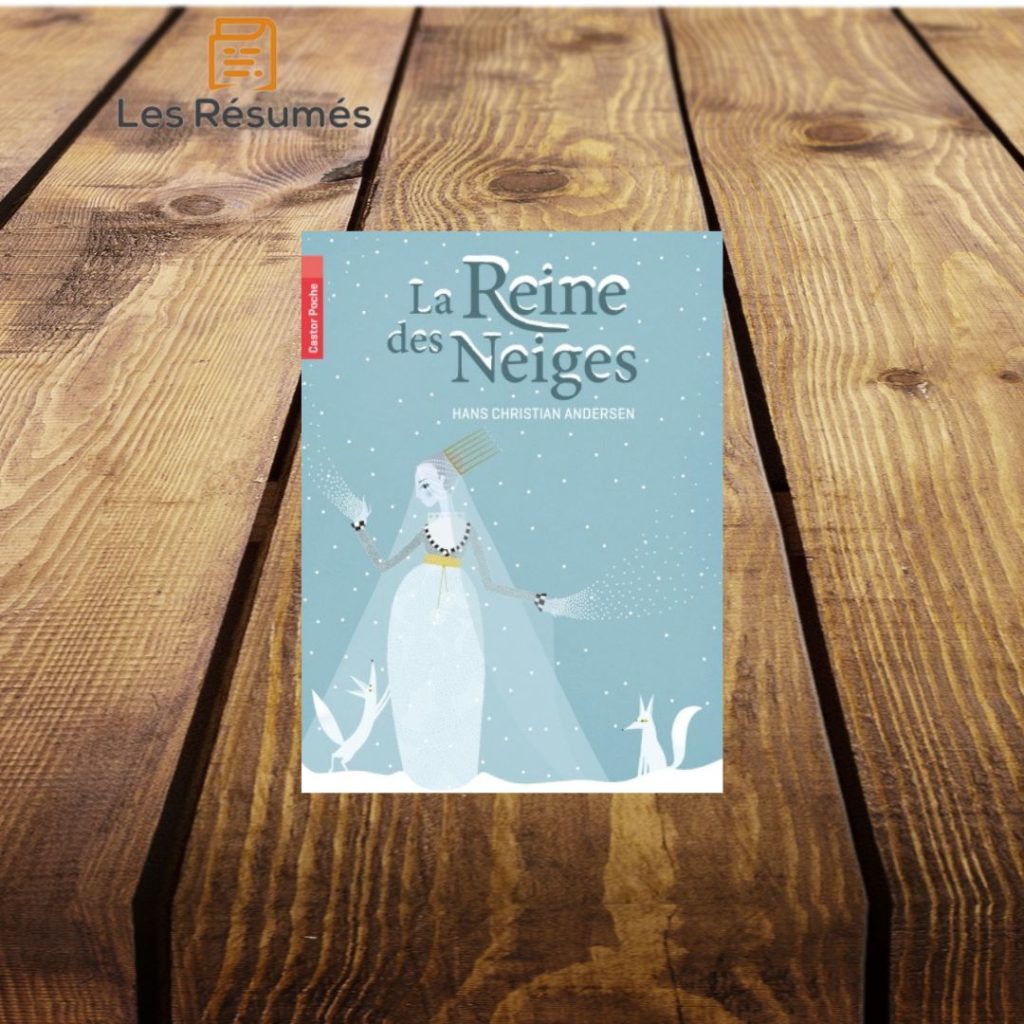 Page de garde de la reine des neiges de Hans Christian Andersen. 