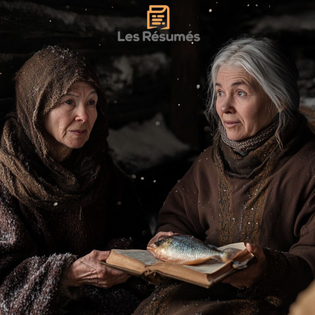 Photo de la femme laponne et la femme finnoise symbolisant la richesse de l'entraide culturelle. 