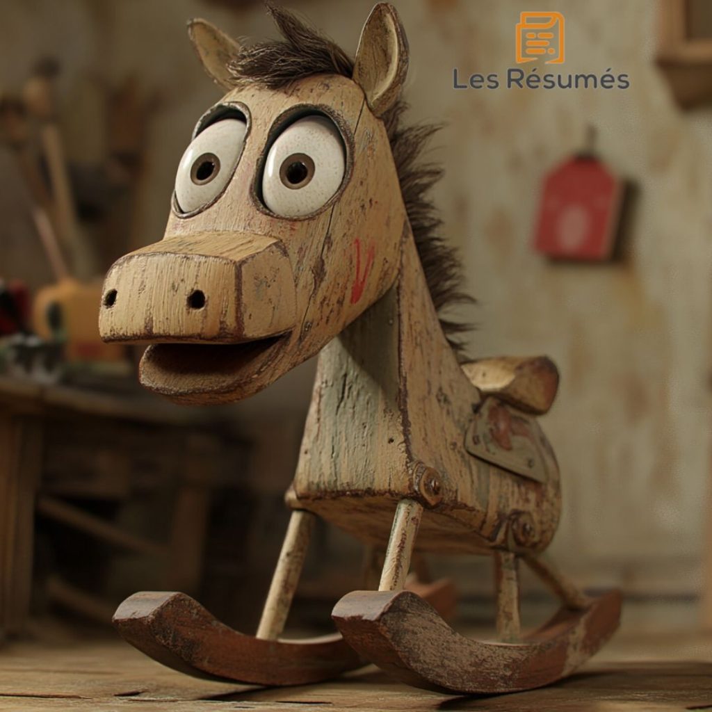 Image du cheval à bascule. 