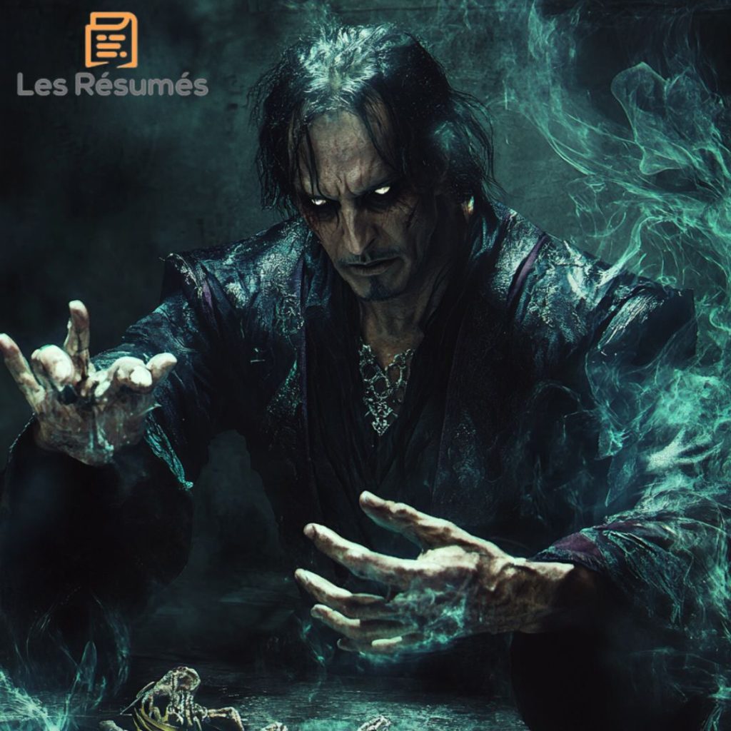 Photographie de le sorcier qui manipule la princesse. 