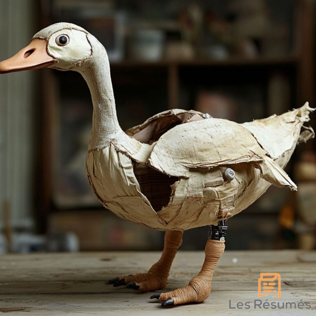Image de l'oie sauteuse, un jeu enfantin danois. 