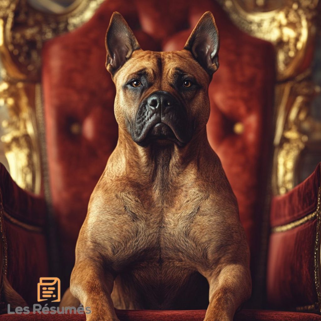 Photographie du chien de la cour royal. 