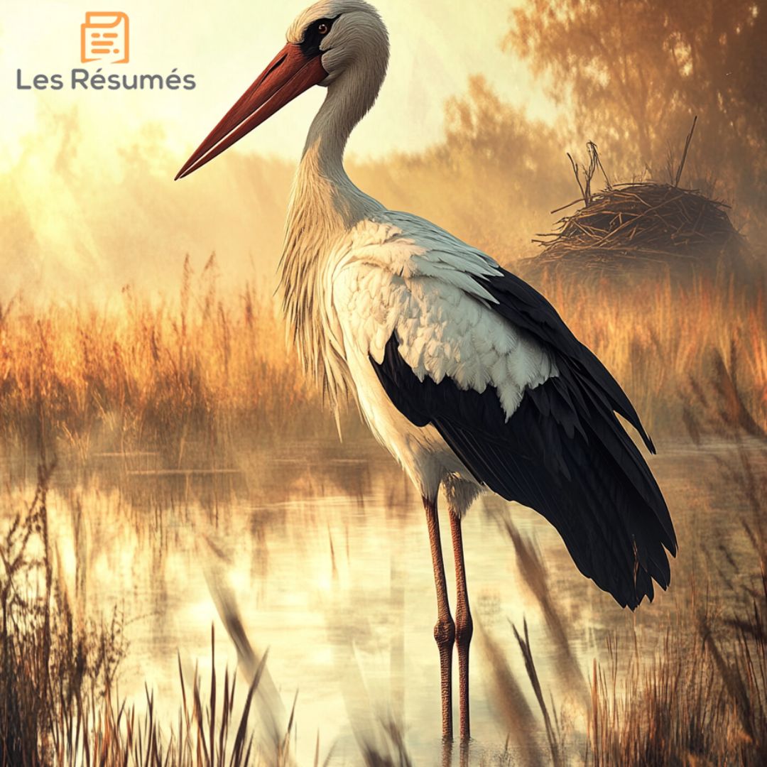 Photo du père cigogne. 