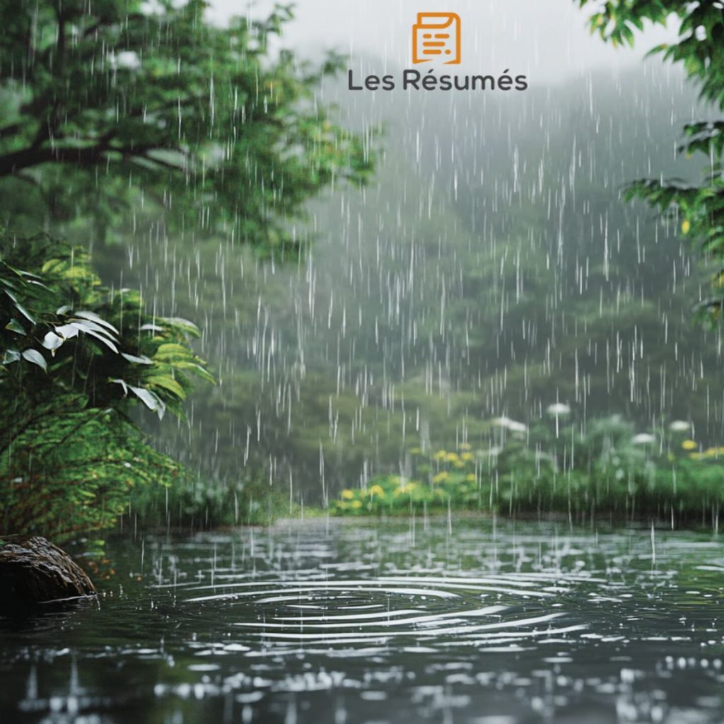 Image de la pluie qui tombe. 