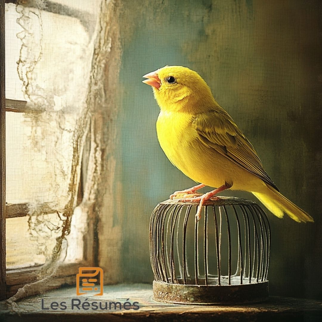 Photo du Canari qui chante. 