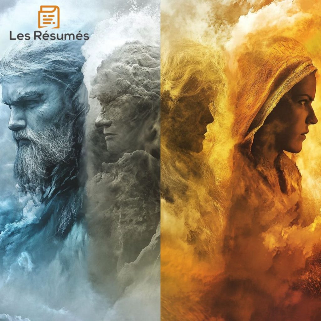 Illustration des quatre vents. 