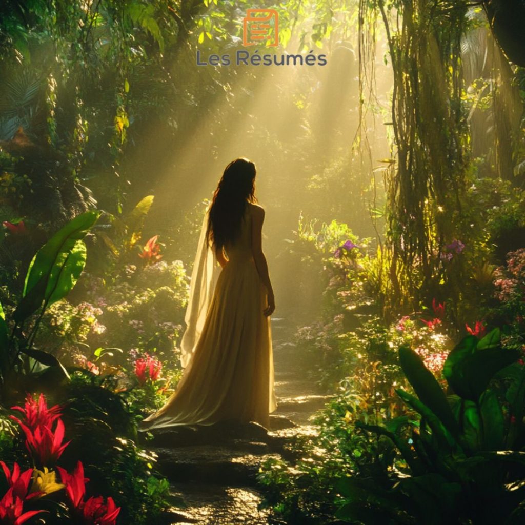 Image de la fée, la gardienne du jardin du paradis. 