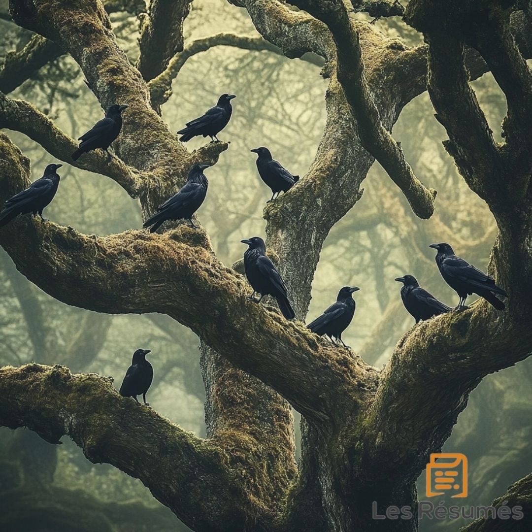 Photographie des oiseaux qui méprisent les hommes et ont élu  domicile dans les vieux arbres. 
