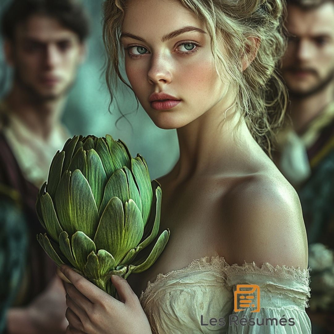 Photo de la princesse qui arrive à reconnaître la valeur des légumes de Larsen. 