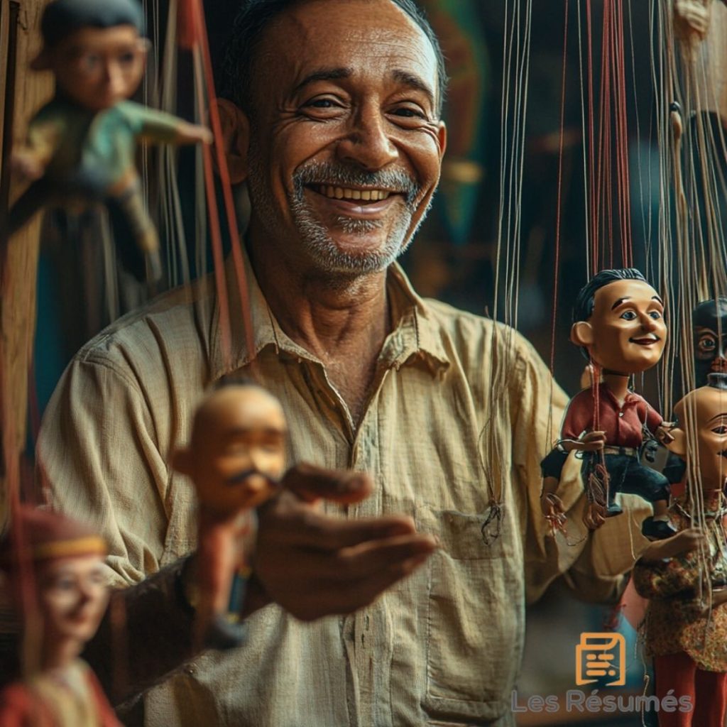 Photographie du marionnettiste. 