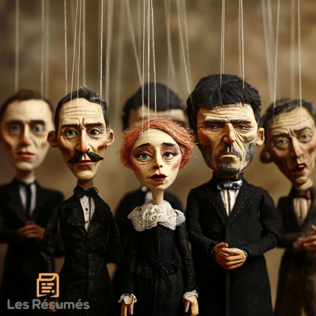 Photographie des acteurs de la troupe animée. 