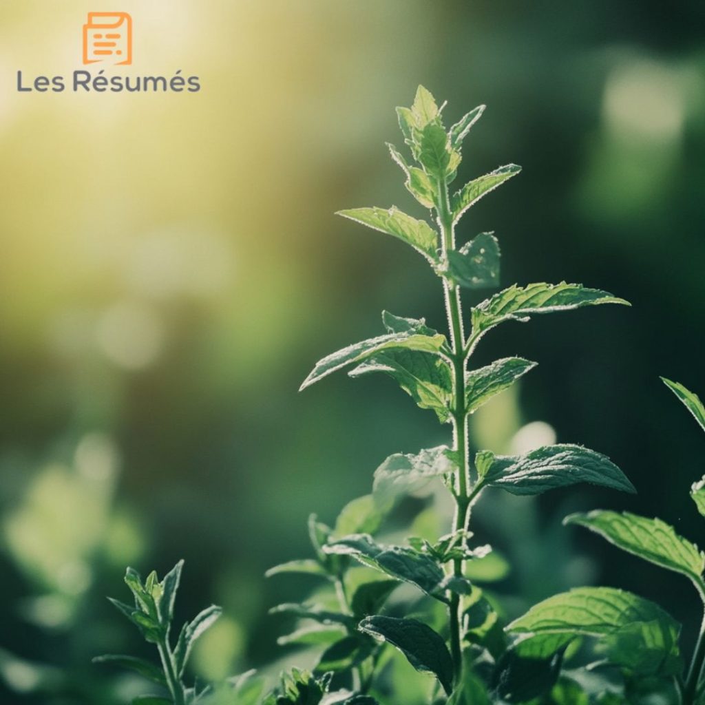 Illustration de la menthe. 