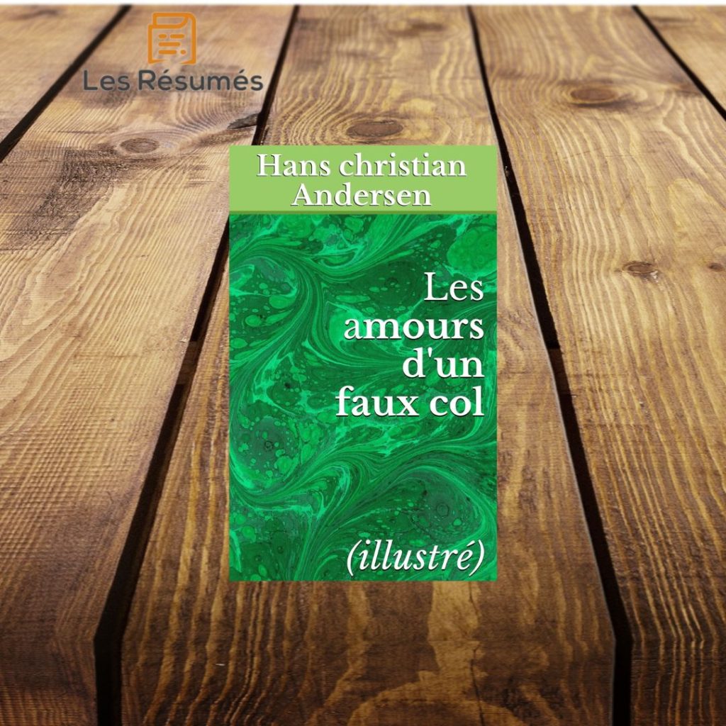 Page de garde de Les amours d'un faux col de Hans Christian Andersen. 