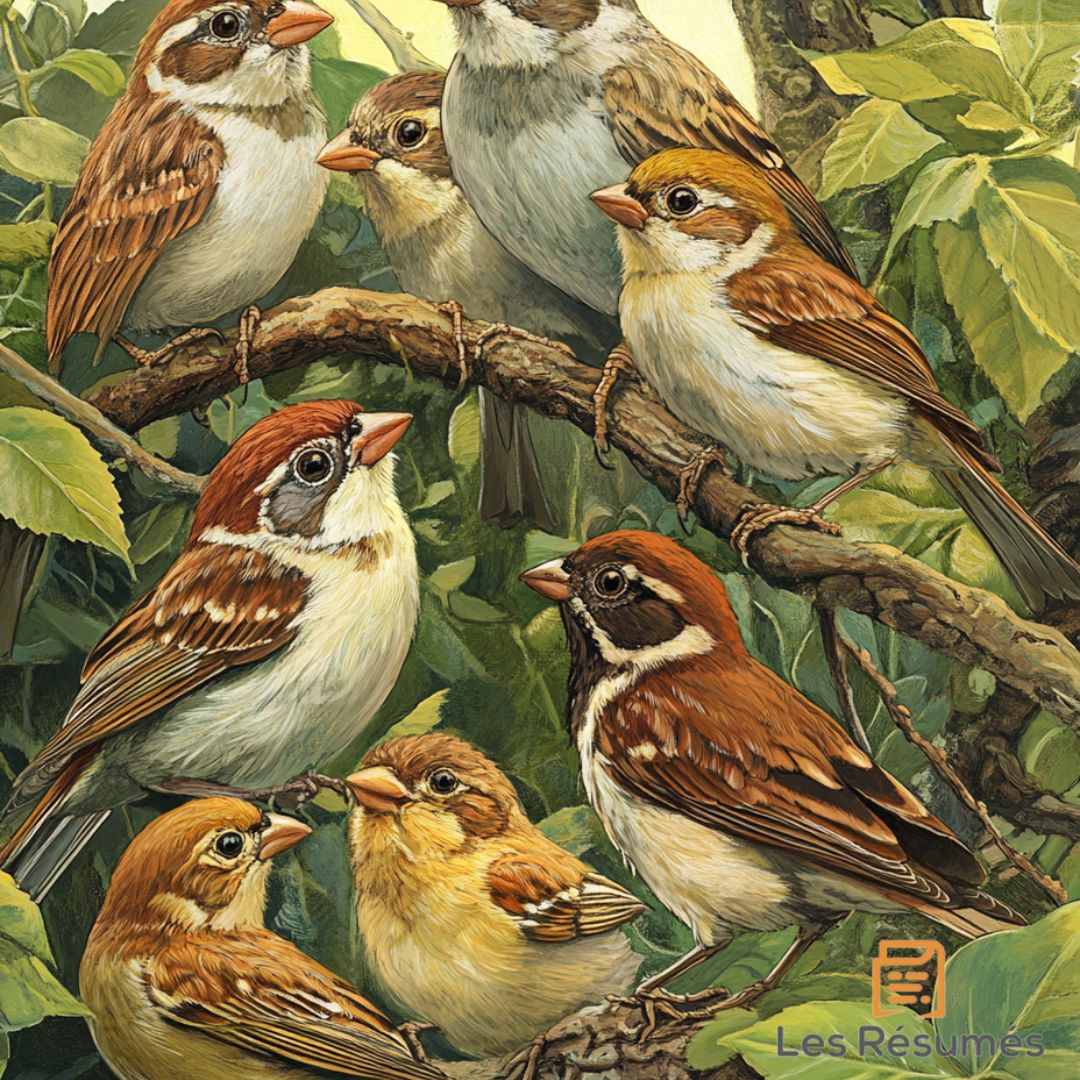 Image des Moineaux dans Les voisins d'Andersen. 