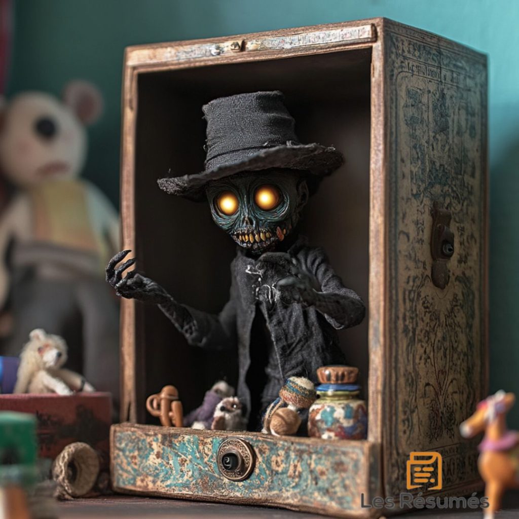 Illustration du sorcier dans la boîte de tabac. 